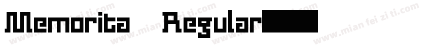 Memorita Regular字体转换